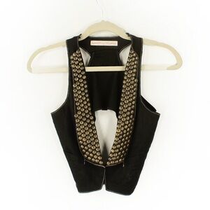 Vintage 00s 2000s Y2K Miss Me Black Metal Studded Vest Top